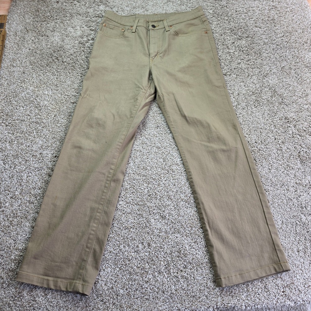Edwin F503 Straight Leg Jeans Mens 33 Khaki Tan Made in Japan EJM-0746 E544-2506
